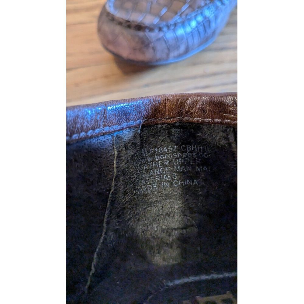 Born Size 11 M Brown Leather Malena Penny Loafer Flats - Picture 7 of 10